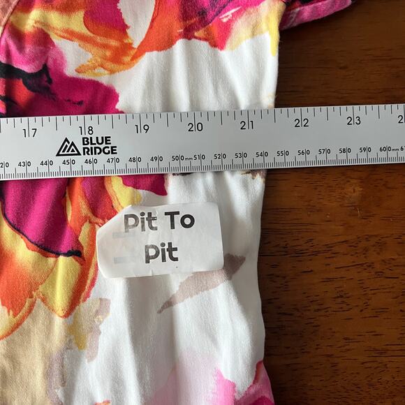 Chico's Womens L Jacket Floral Art to Wear Stretch Colorful Casual Preppy Spring - Picture 7 of 10